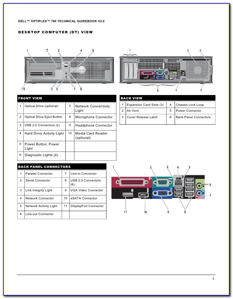 Dell Optiplex 780 Motherboard Manual