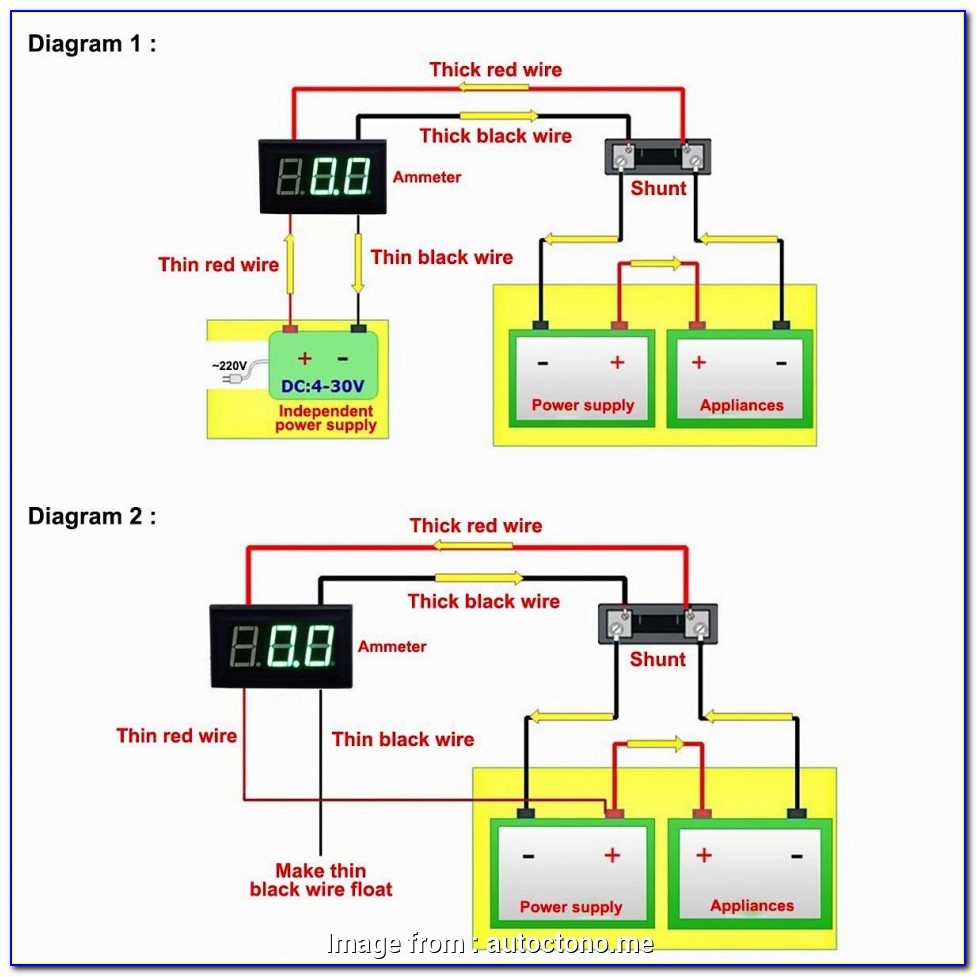 Digital Ac Volt Amp Meter Wiring Diagram