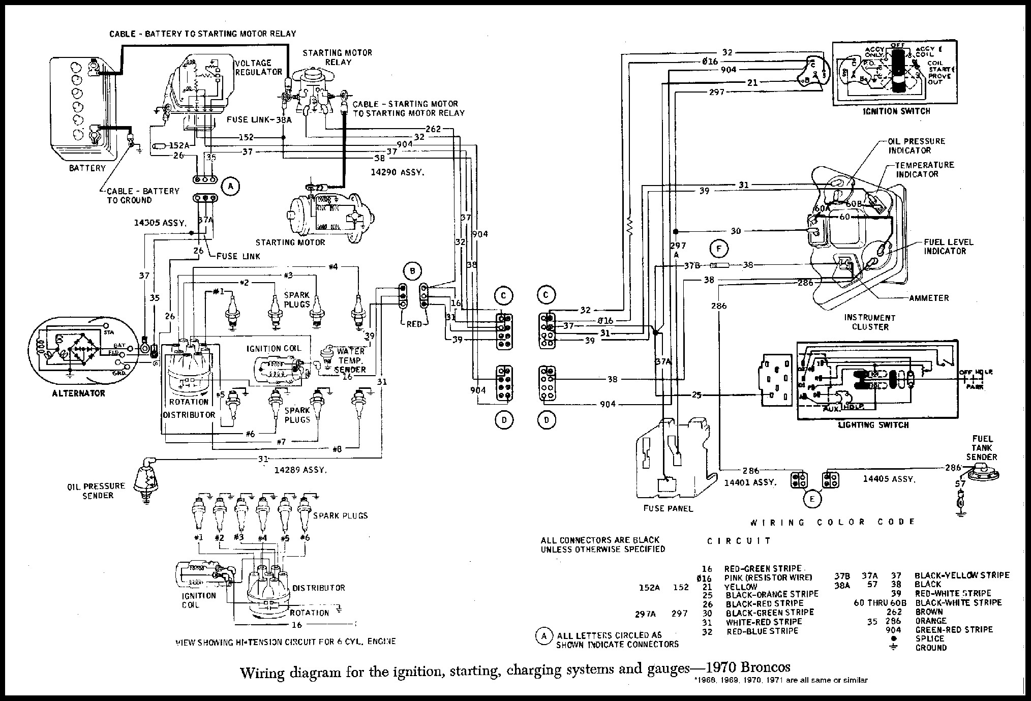 Early Bronco Centech Wiring Diagram
