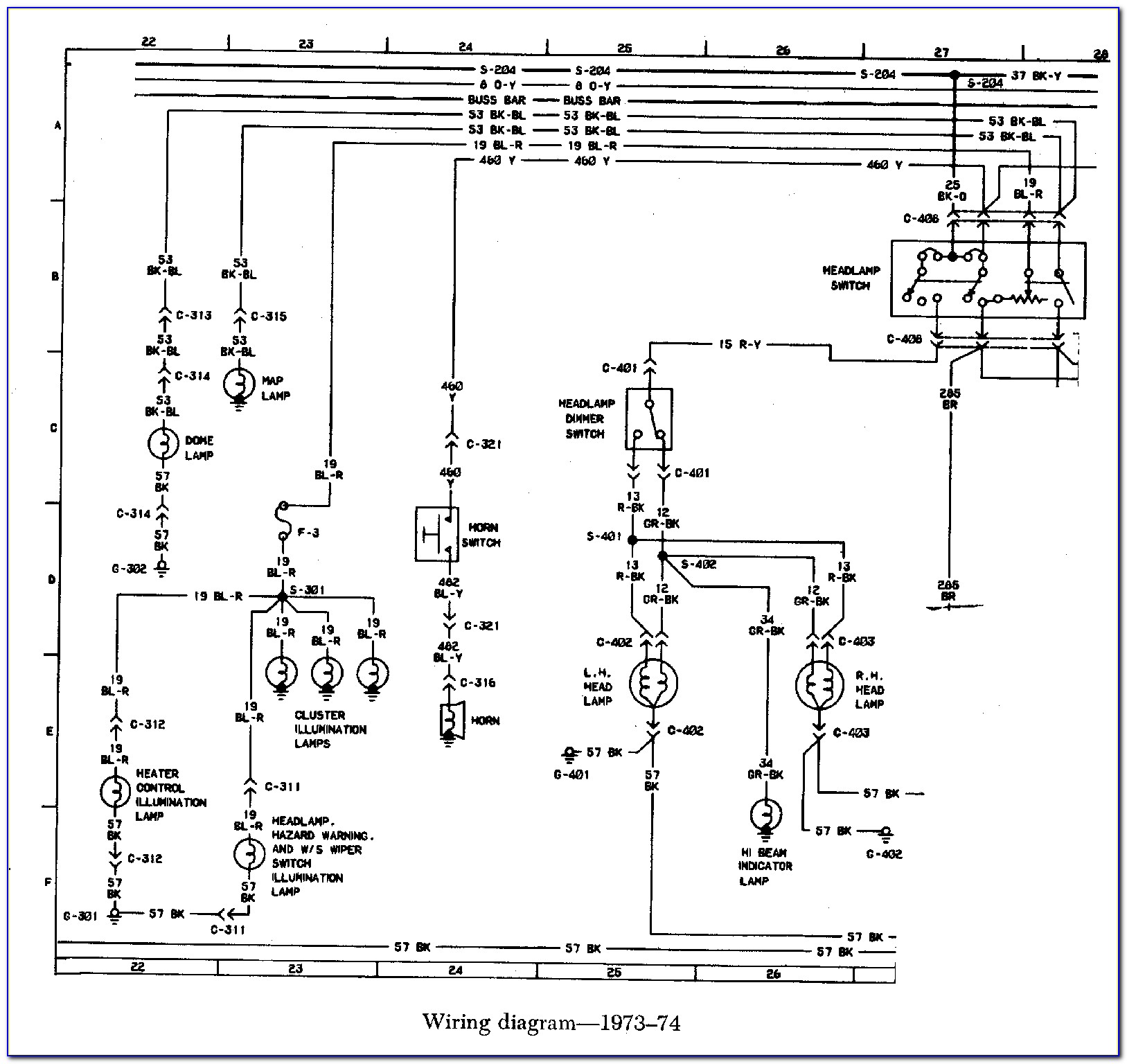 Early Bronco Dash Wiring Diagram
