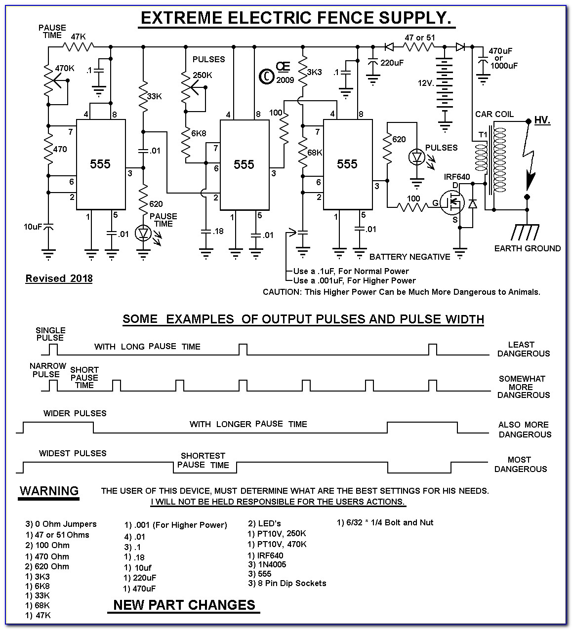 Electric Fence Circuit Diagram Pdf