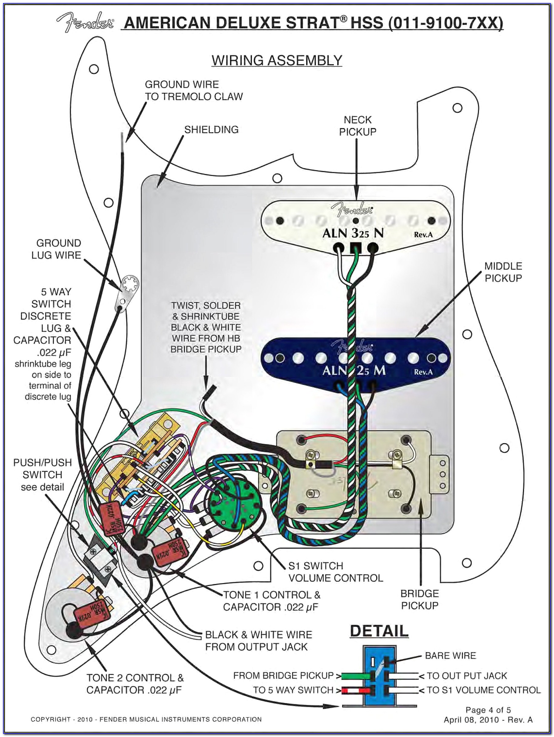 Fender Mustang Guitar Wiring Diagram