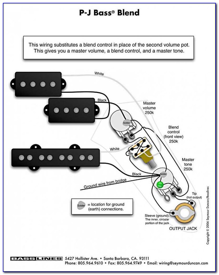 Fender P Bass Lyte Wiring Diagram
