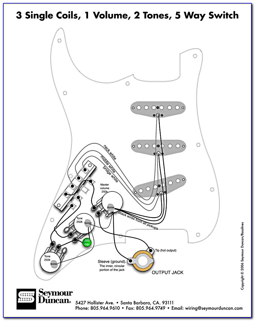 Fender Strat Wiring Diagram Seymour Duncan