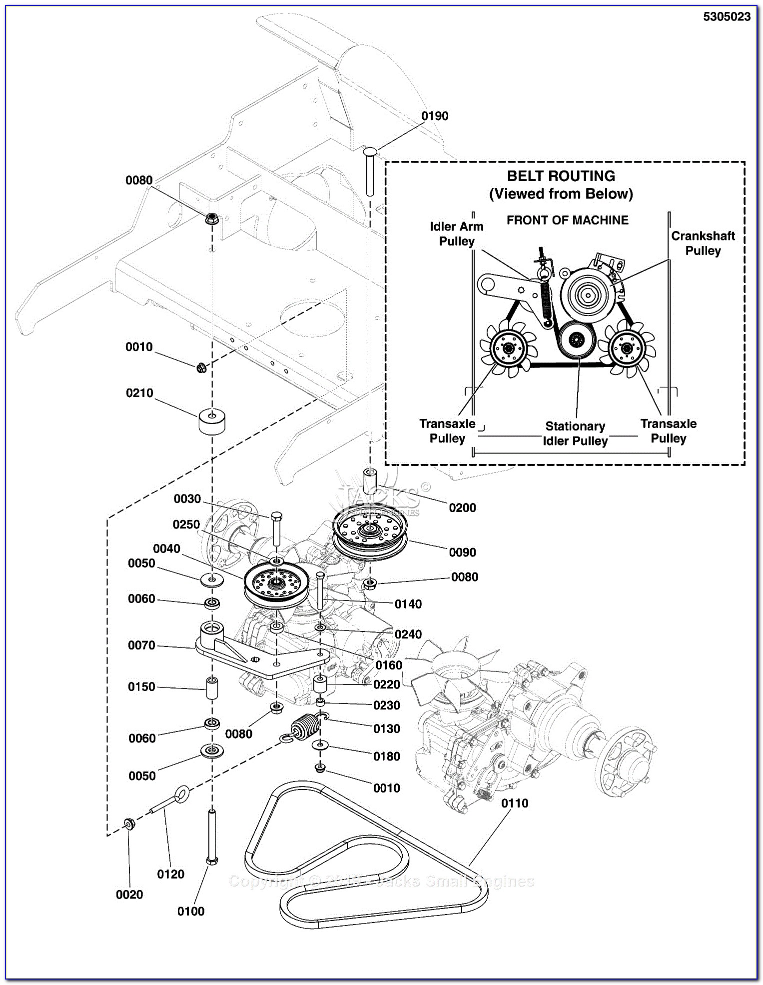Ferris Mower Drive Belt Diagram