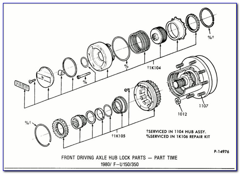 Ford F250 Front Hub Assembly Diagram