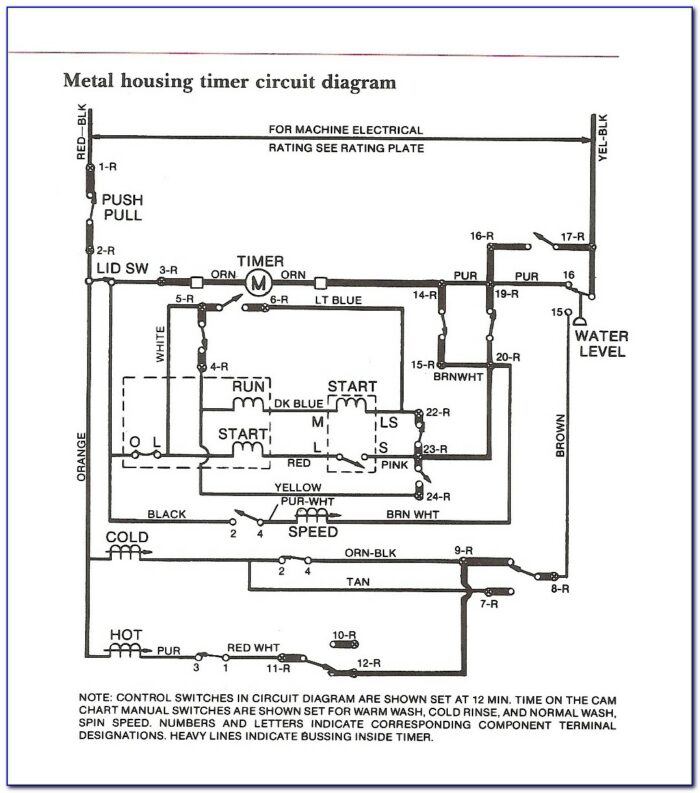 Ge Dryer Timer Switch Wiring Diagram