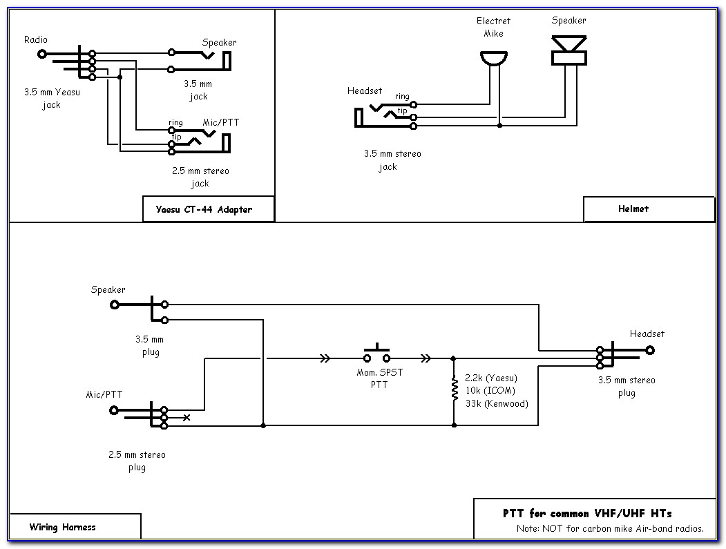 General Aviation Headset Wiring Diagram