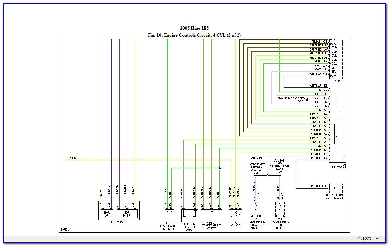 Hino 300 Wiring Diagram Schematic