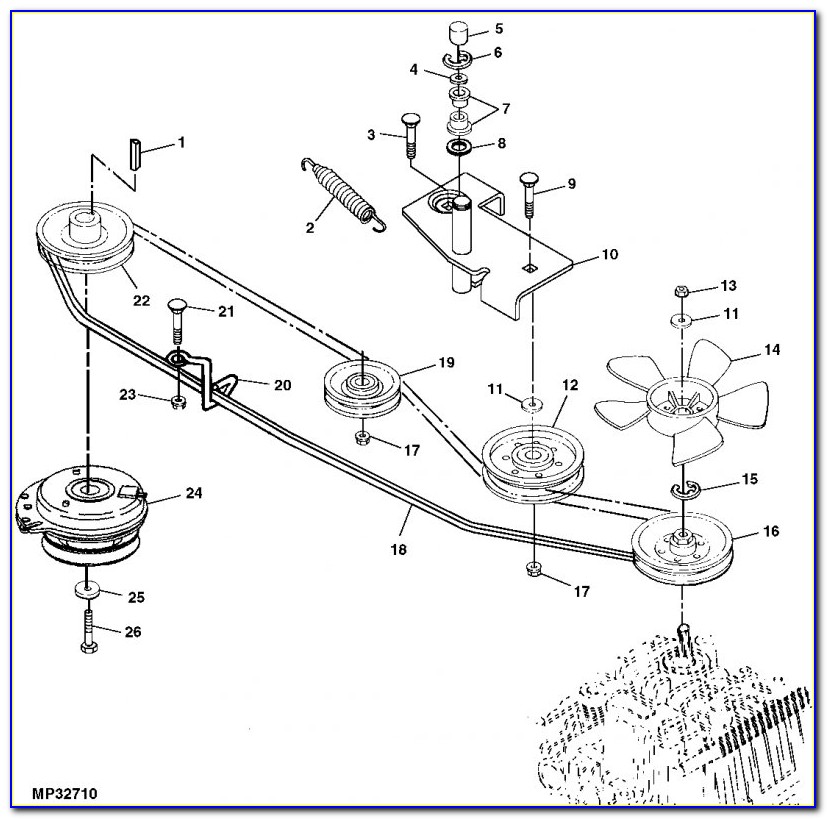 John Deere L110 Transmission Drive Belt Diagram