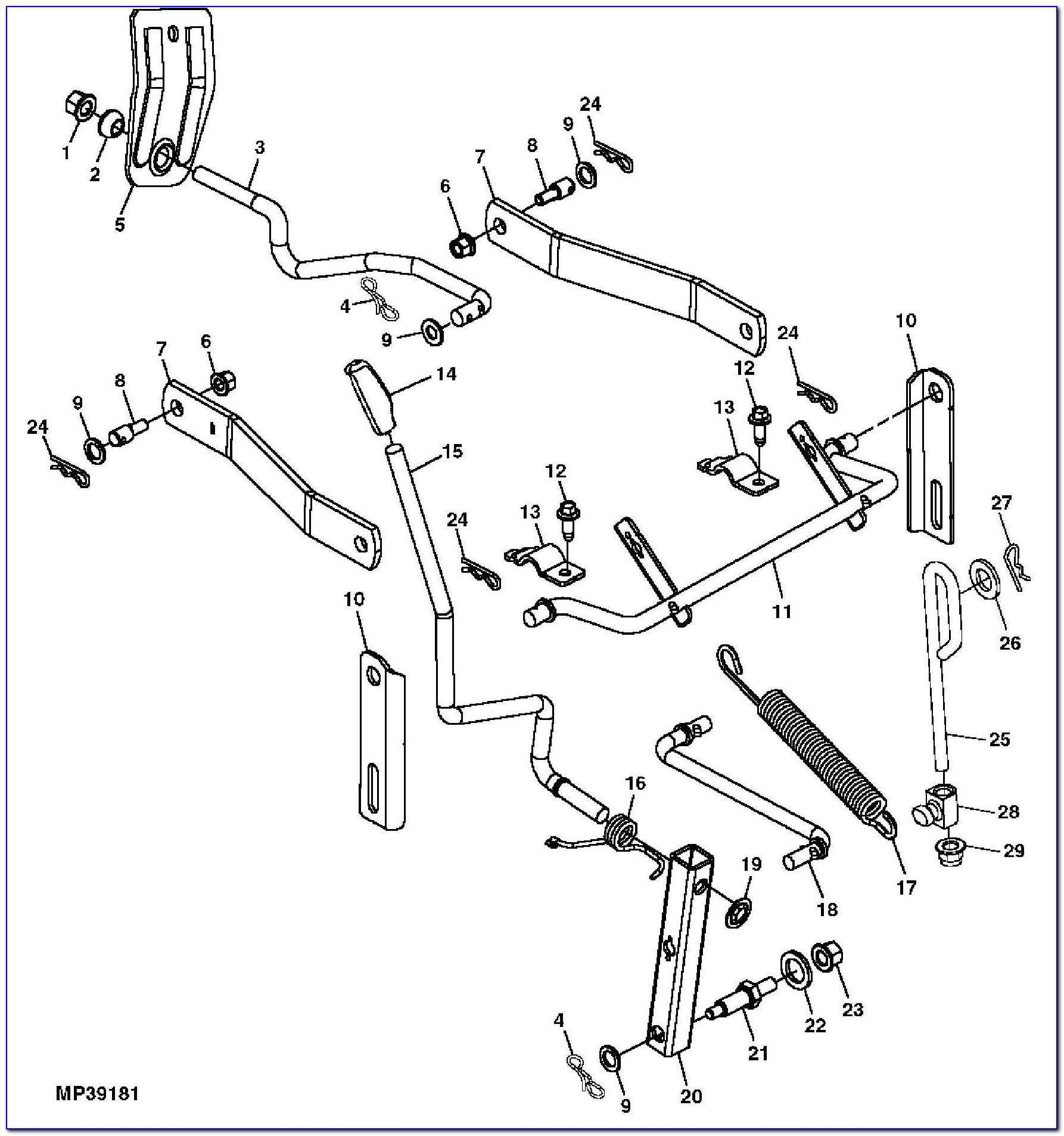 John Deere L120 48 Inch Mower Deck Belt Replacement