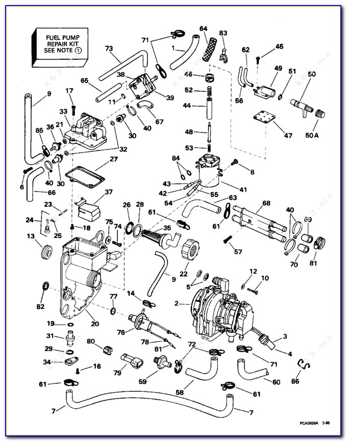 Johnson Outboard Fuel System Diagram