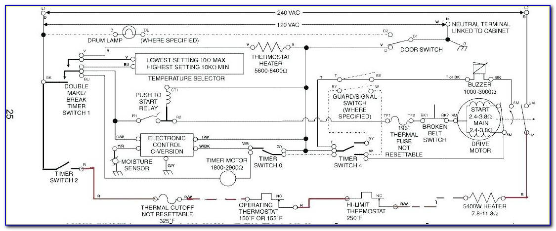 Kenmore Dryer Timer Wiring Diagram