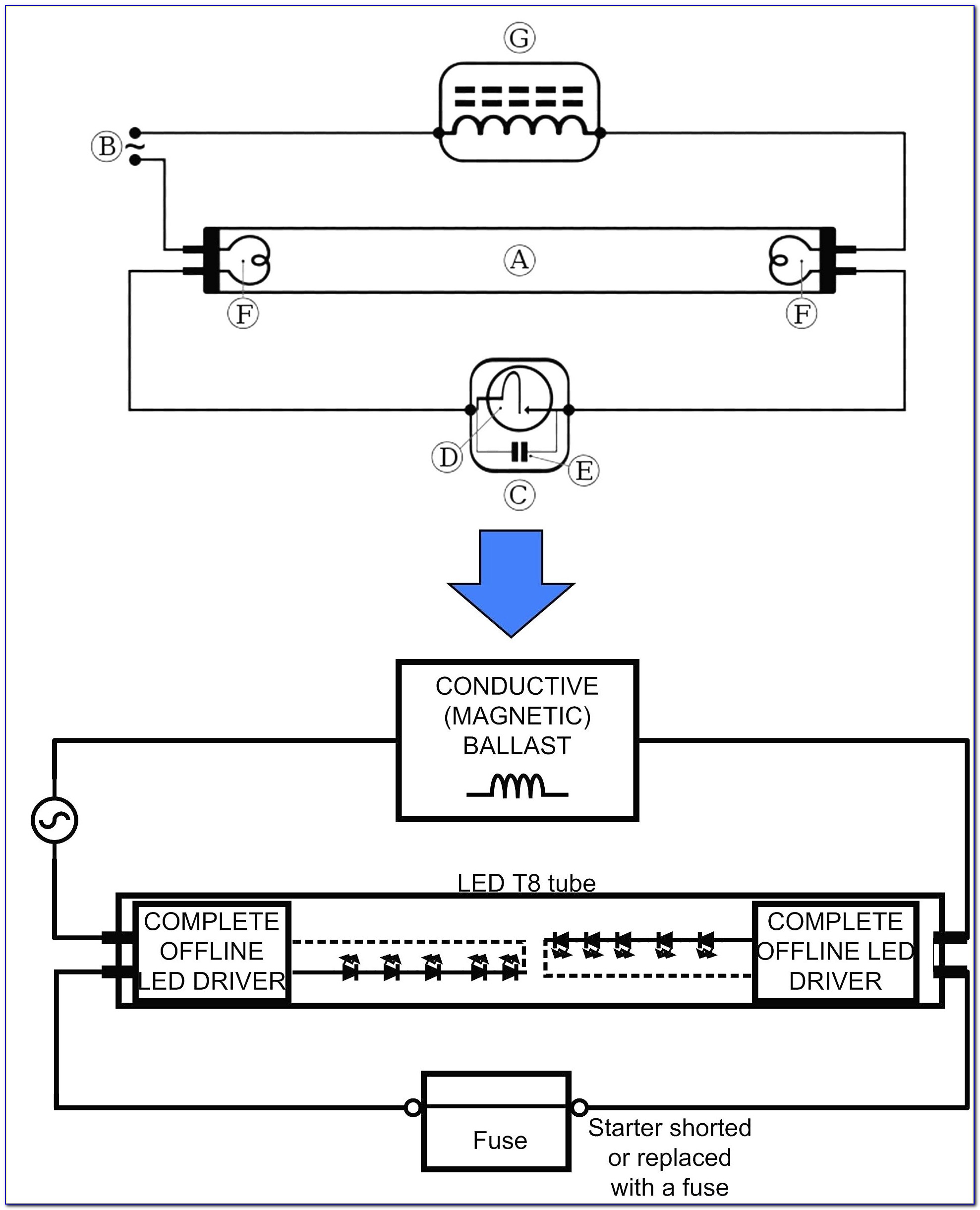 Led Series T8 Tube Wiring Diagram