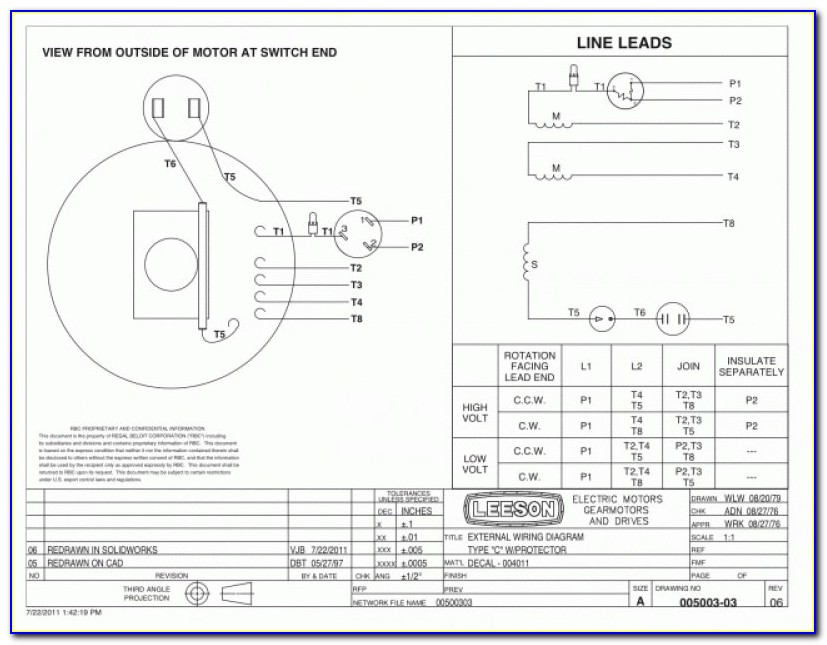 Leeson Motor Wiring Schematic