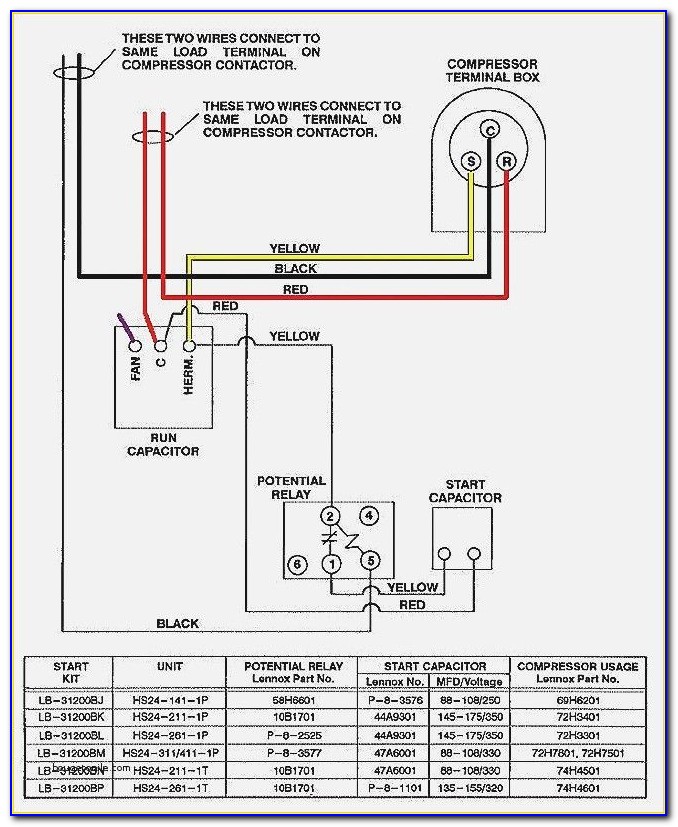 Lennox Ac Condenser Wiring Diagram