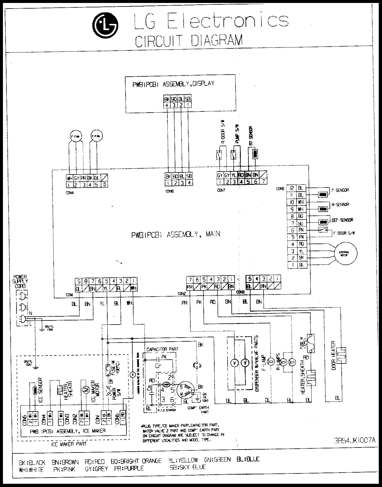 Lg Refrigerator Wiring Diagram Pdf