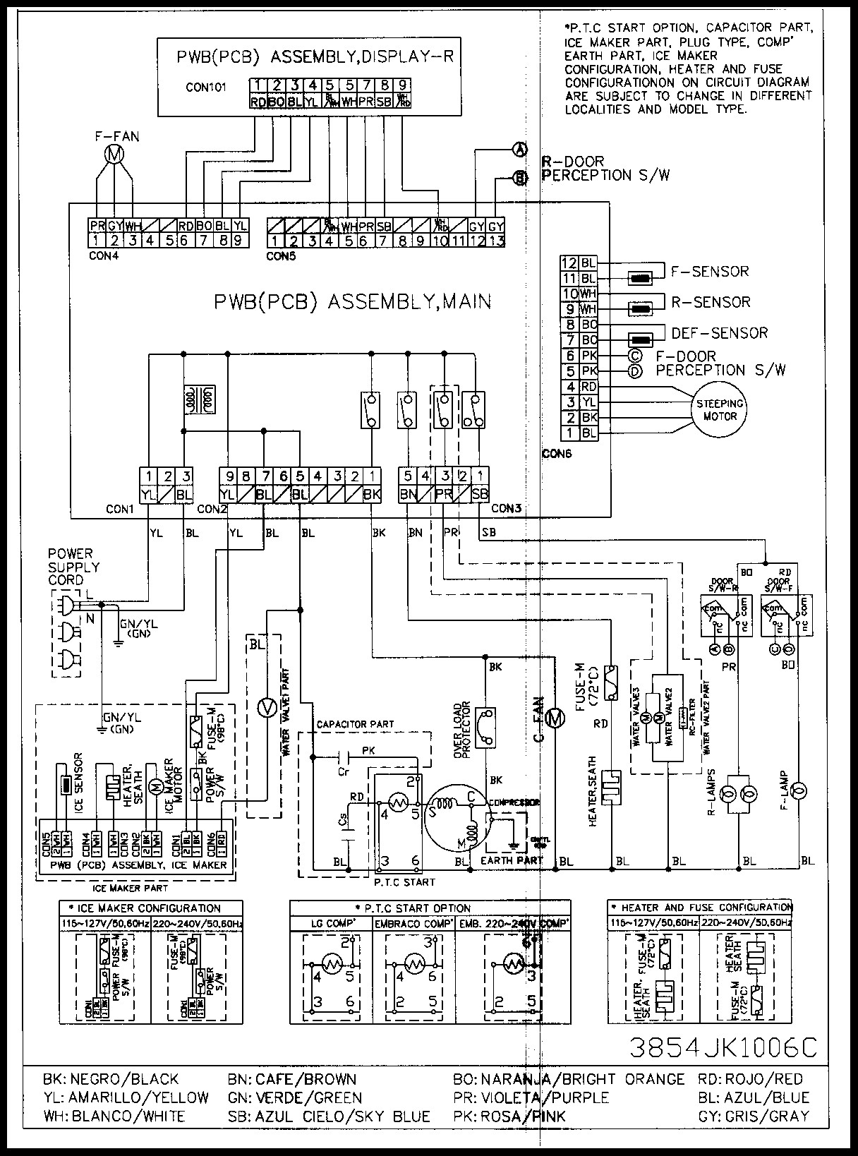 Lg Refrigerator Wiring Diagram