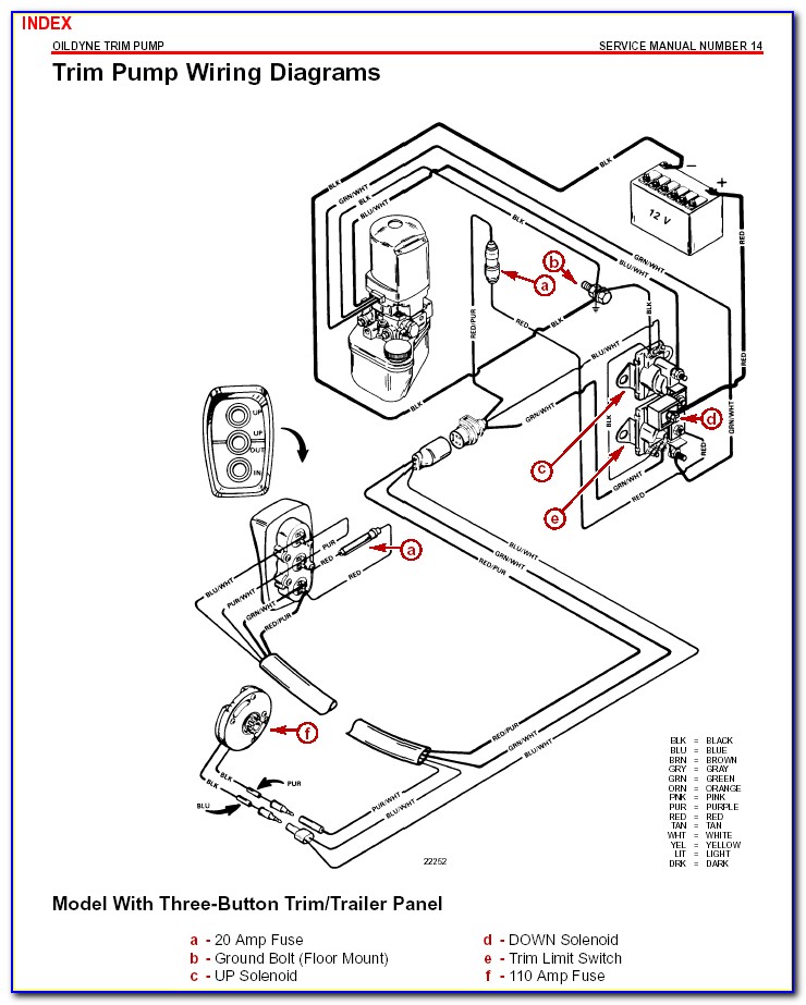 Mercruiser Power Trim Pump Hydraulic Diagram