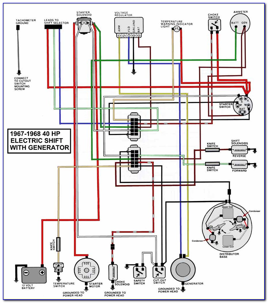 Mercury Outboard Fuel Gauge Wiring Diagram