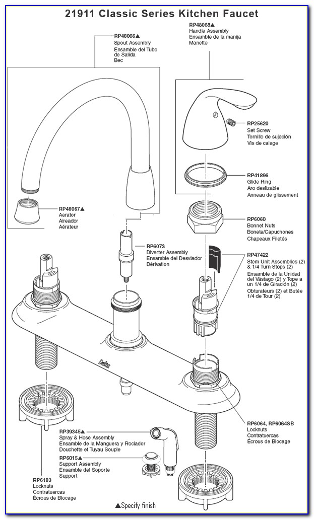 Moen Kitchen Faucet Assembly Diagram