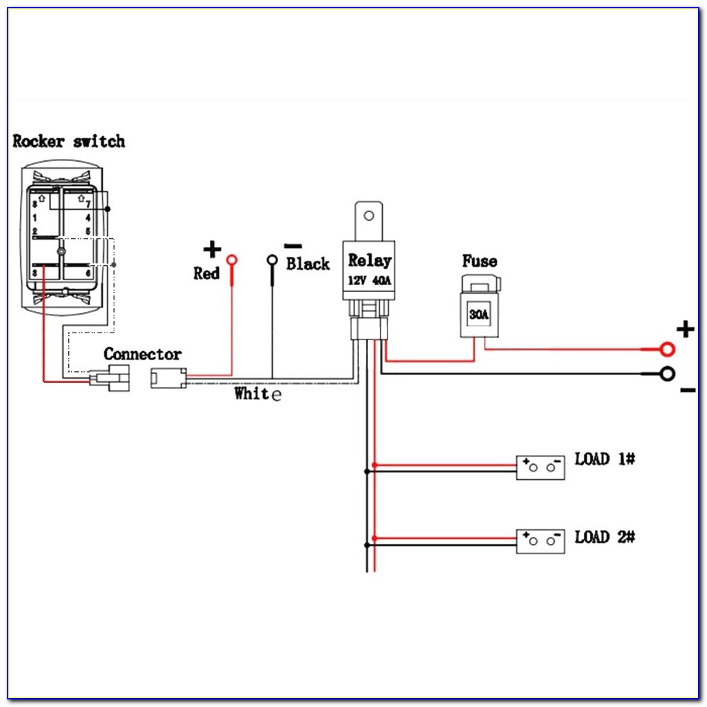 Multiple 5 Pin Rocker Switch Wiring Diagram