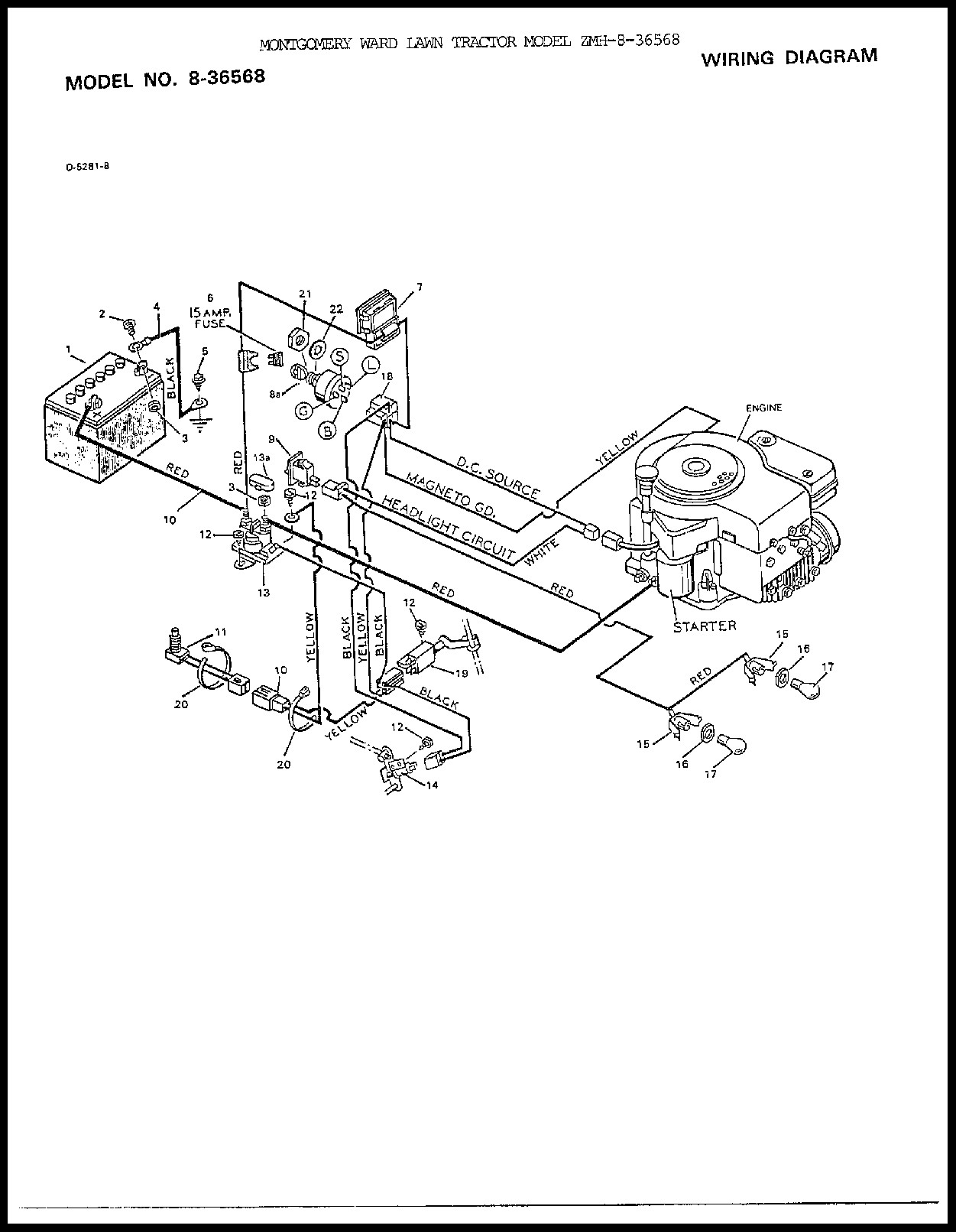 Murray 12.5 Hp Riding Mower Wiring Diagram
