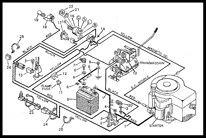 Murray Lawn Tractor Electrical Diagram