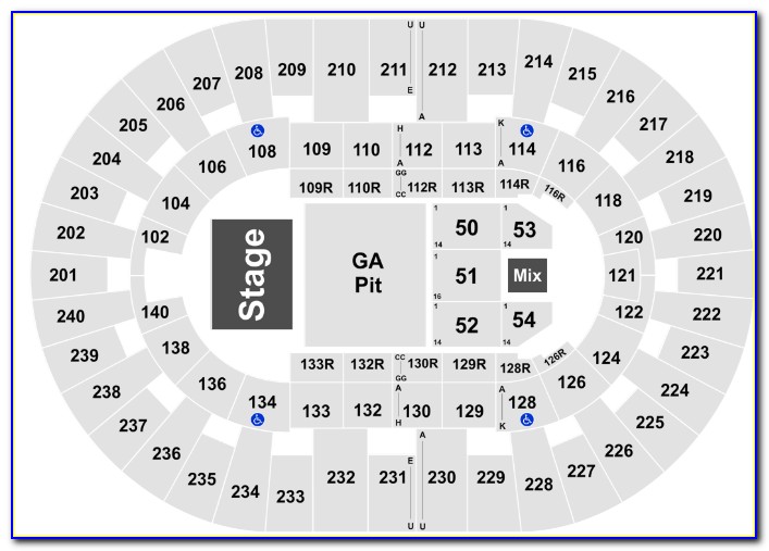 North Charleston Coliseum Seating Chart With Seat Numbers