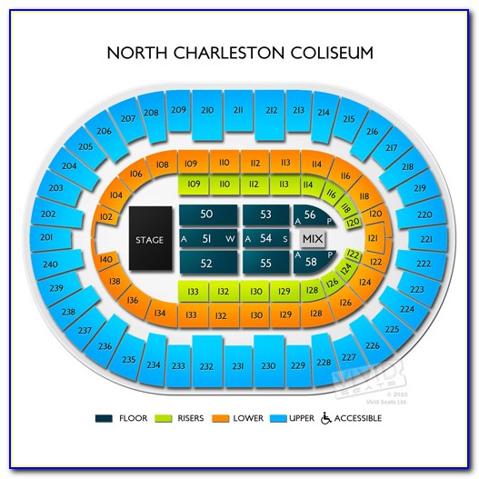 North Charleston Performing Arts Center Seating Diagram