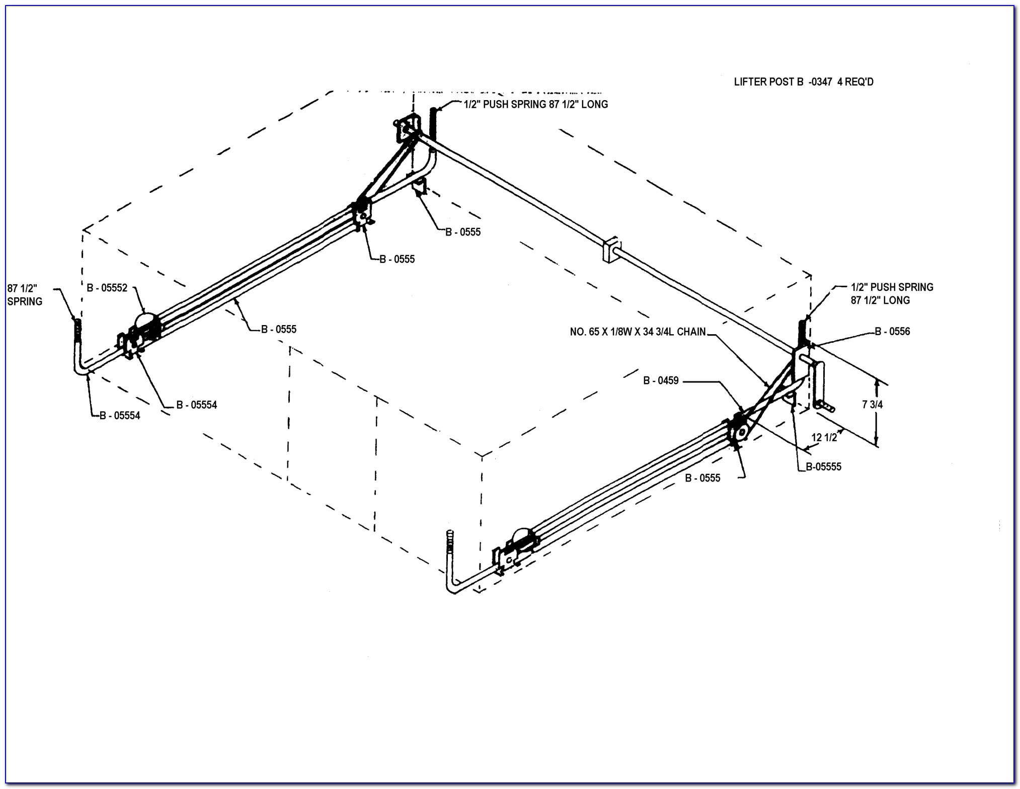 Pop Up Camper Lift System Diagram