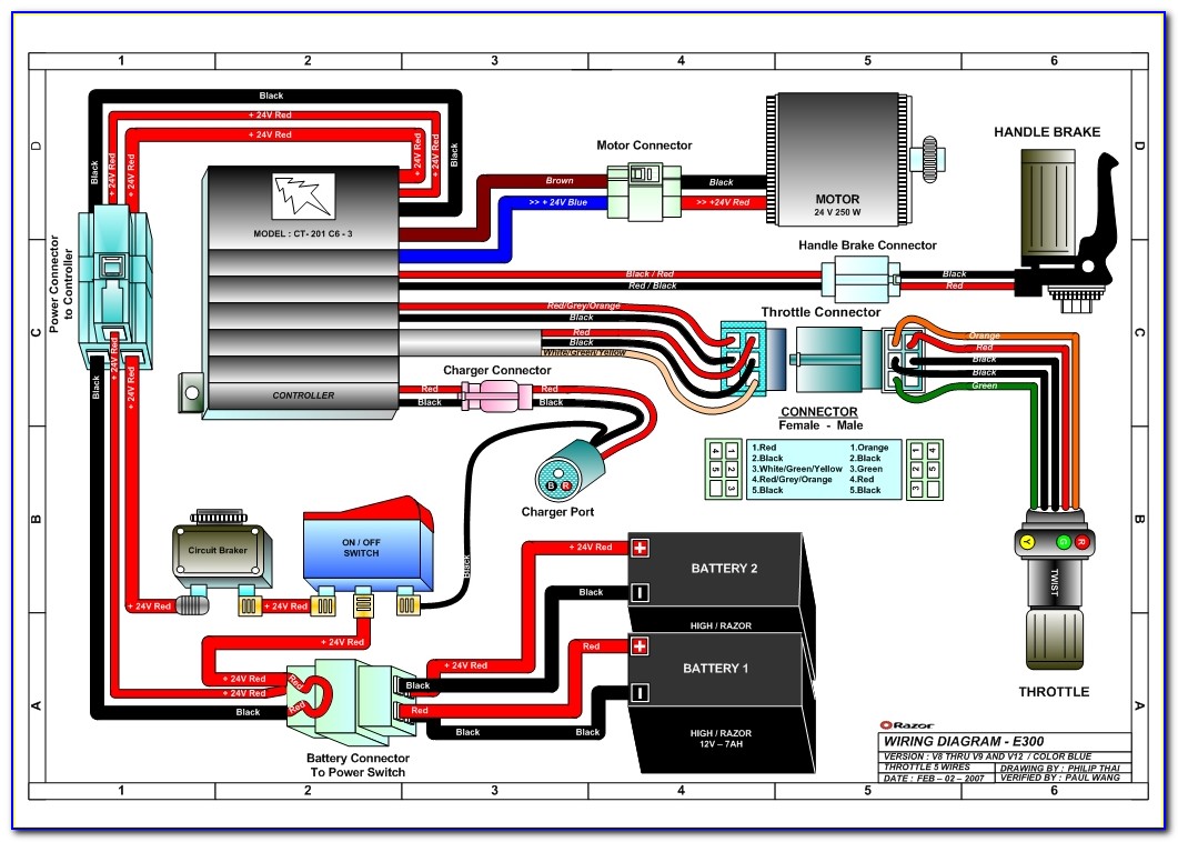 Razor E300 Circuit Diagram