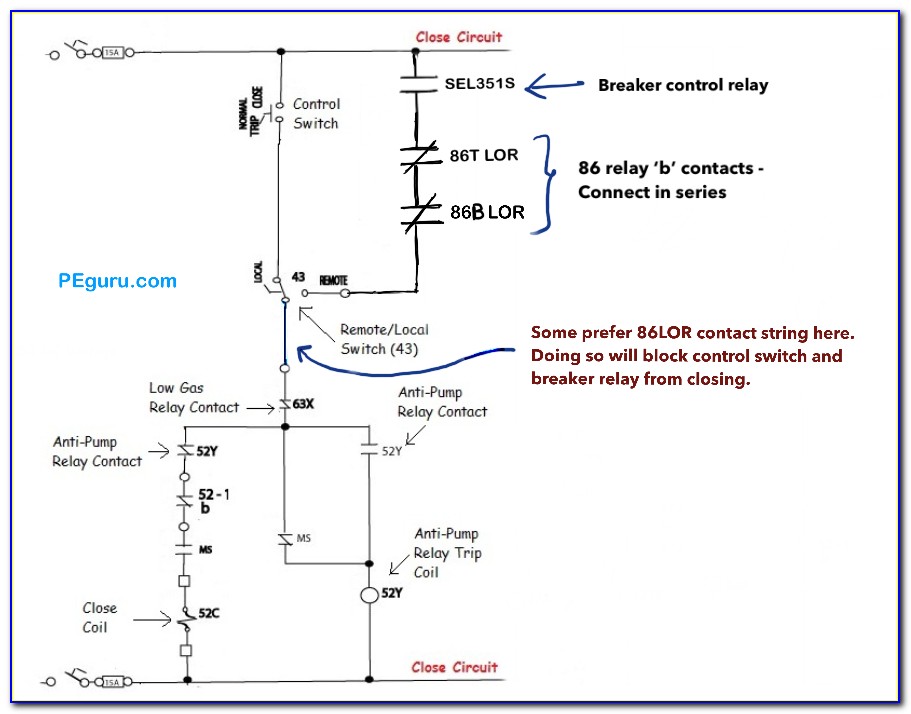 Sf6 Circuit Breaker Control Circuit Diagram