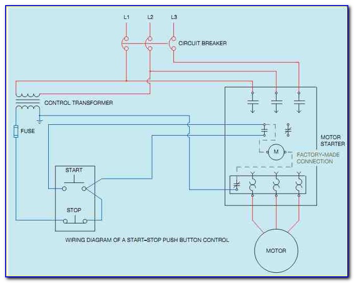 Start Stop Motor Control Wiring Diagram