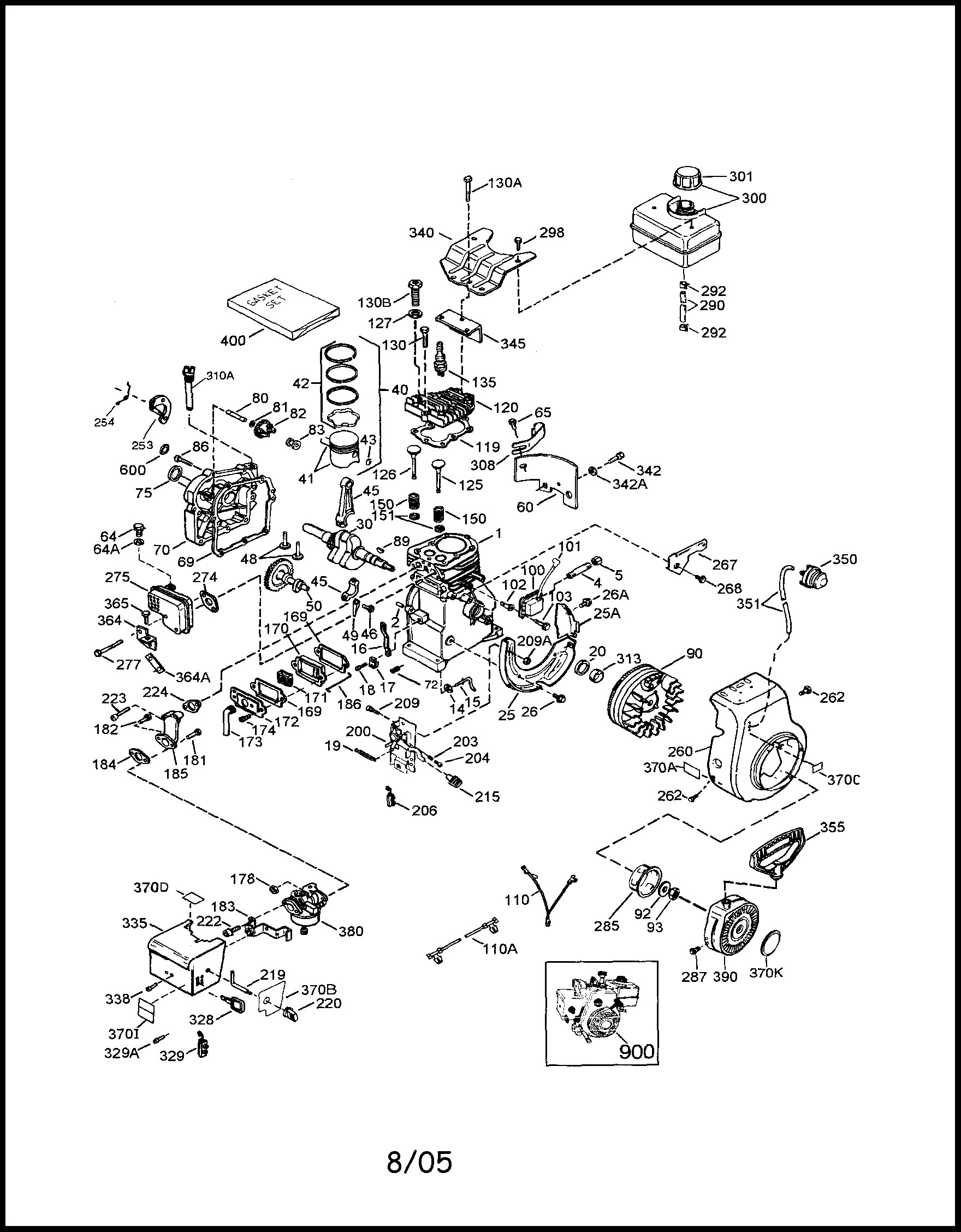 Tecumseh 5hp Engine Diagram