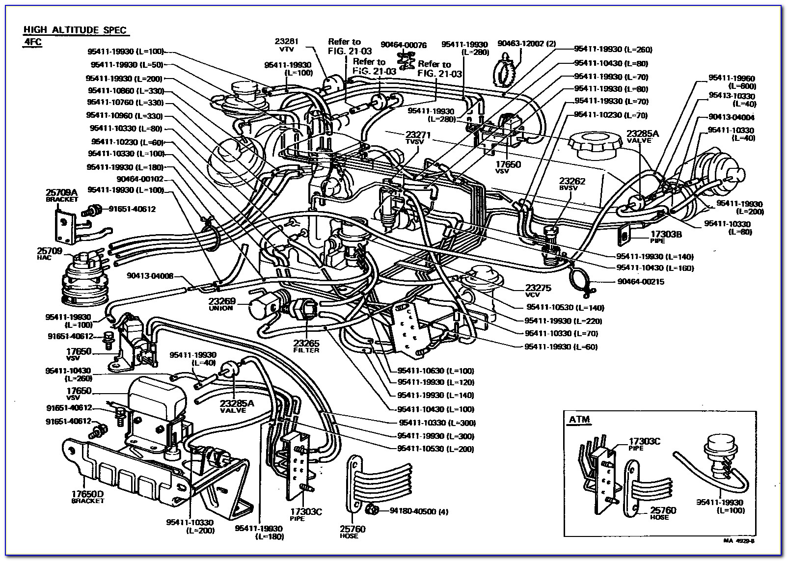Toyota 30 V6 Vacuum Diagram