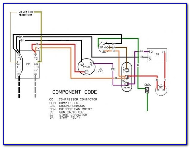 Window Air Conditioner Capacitor Wiring Diagram