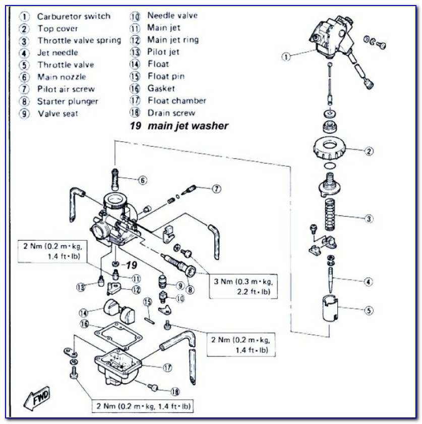 Yamaha Blaster Carburetor Diagram