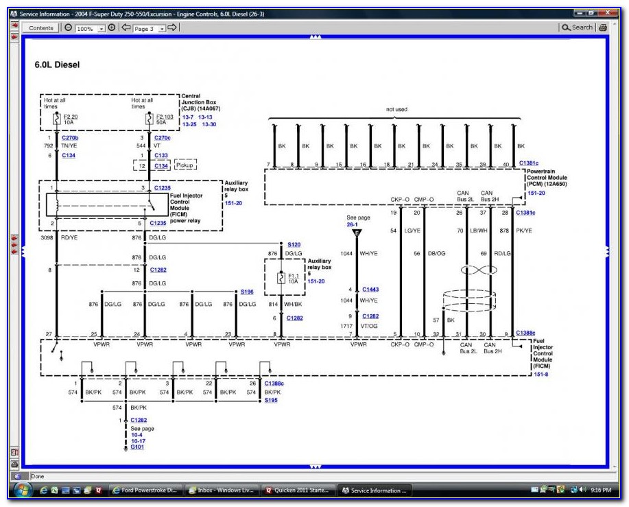 05 6.0 Powerstroke Ficm Wiring Diagram
