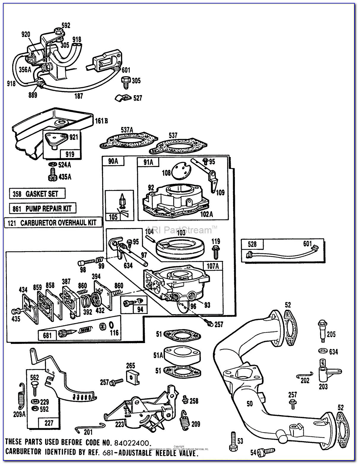 18 Hp Briggs And Stratton Carburetor Diagram