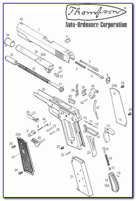 1911 Exploded Parts Diagram