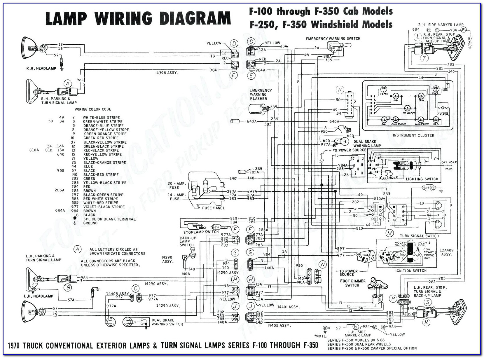 1969 Ford F100 Wiring Diagram