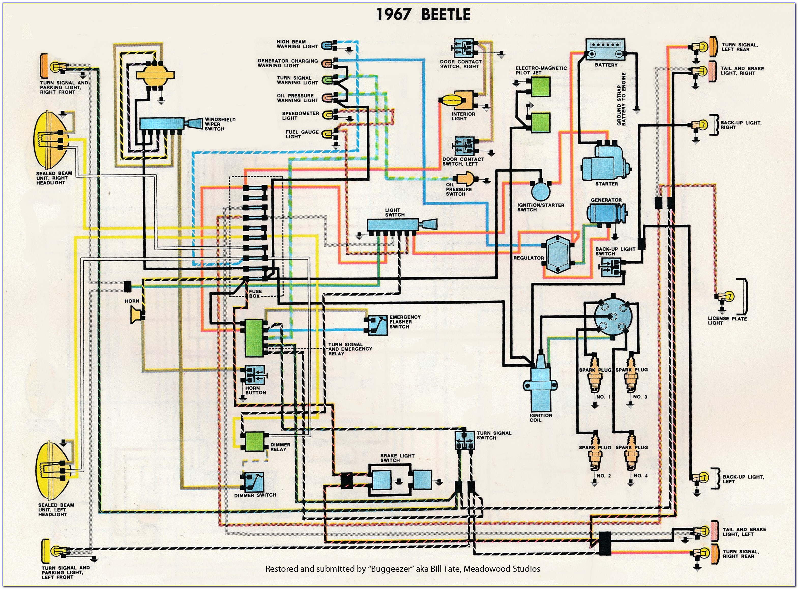 1969 Vw Beetle Voltage Regulator Wiring Diagram
