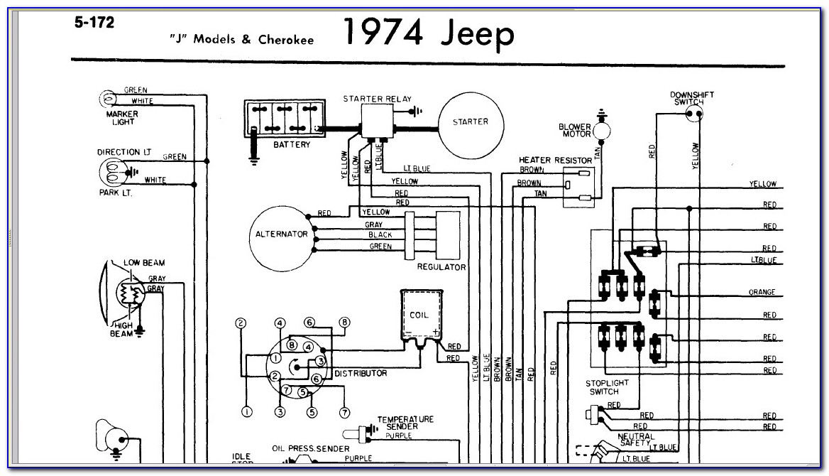 1974 Jeep Cj5 Alternator Wiring Diagram