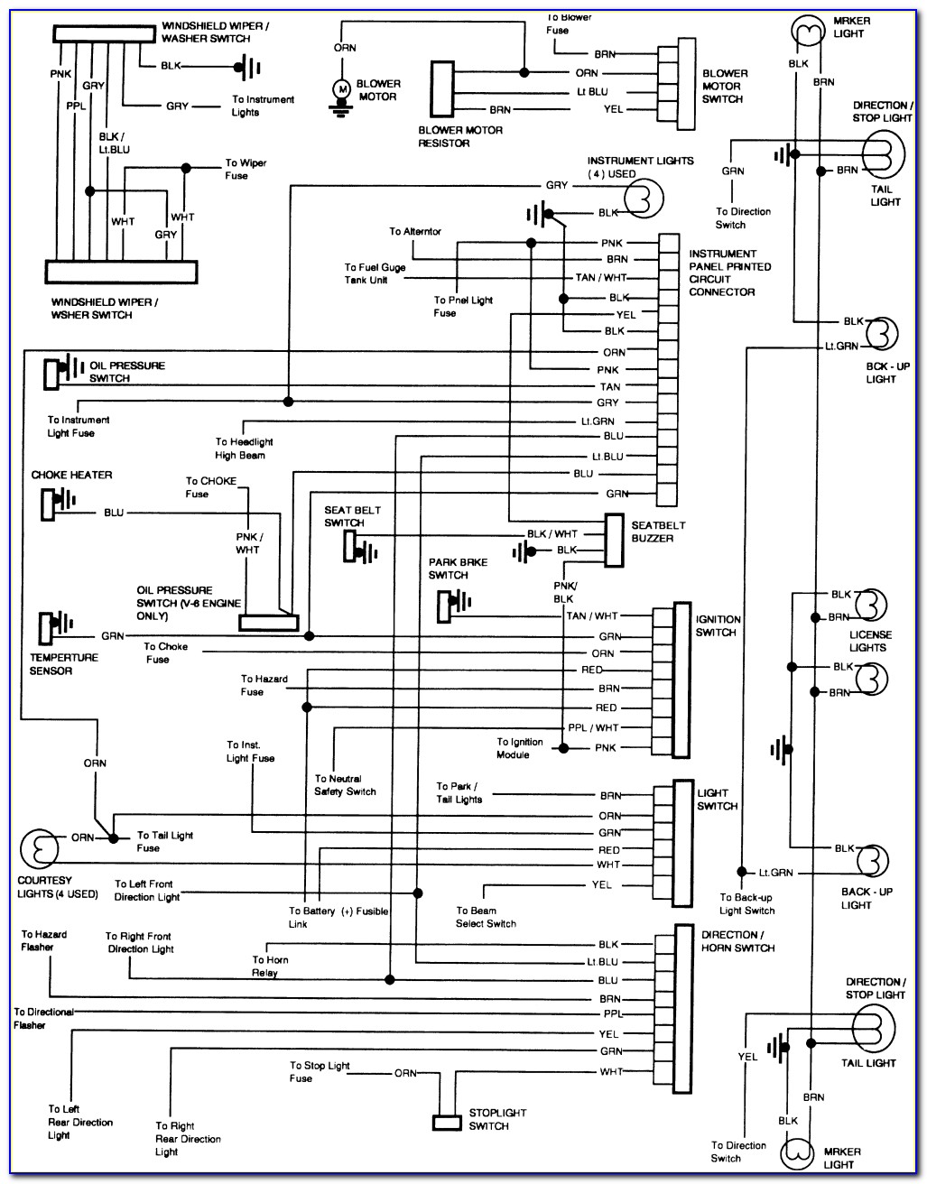 1983 Chevy Truck Ignition Switch Wiring Diagram