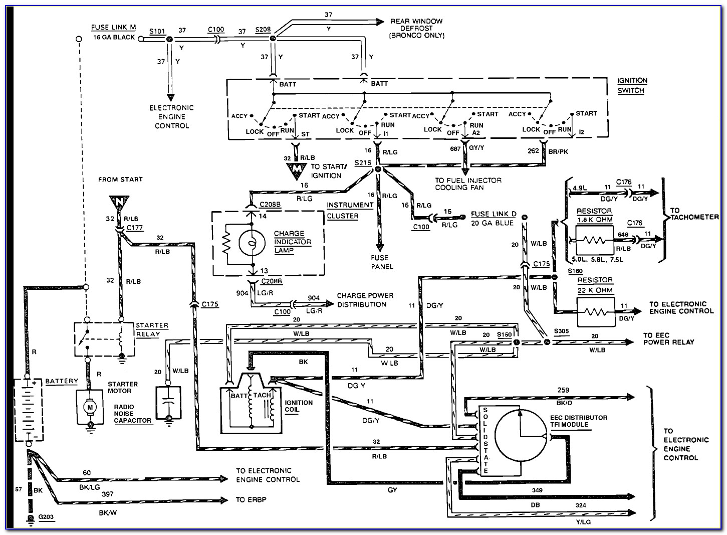 1988 Ford F150 Steering Column Diagram
