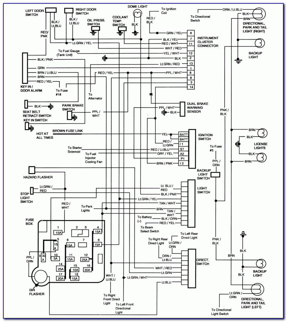 1989 Jeep Cherokee Fuel Pump Wiring Diagram