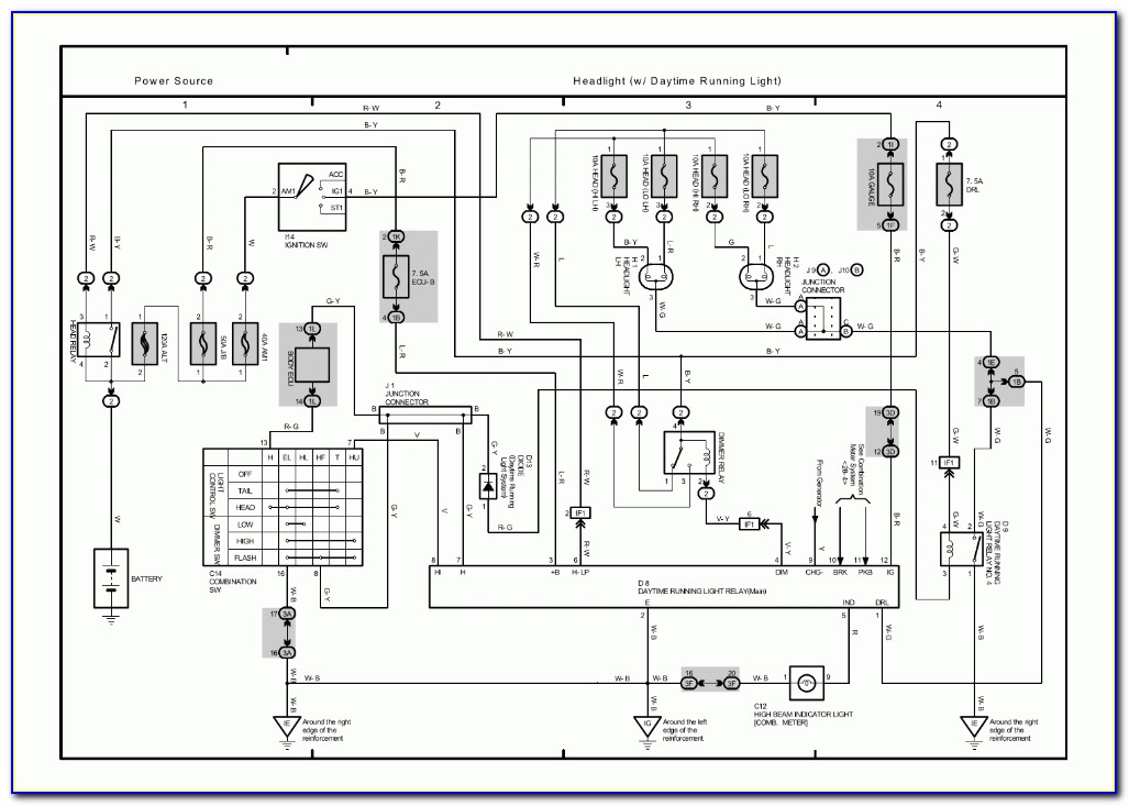 1996 Toyota Tacoma Electrical Wiring Diagram
