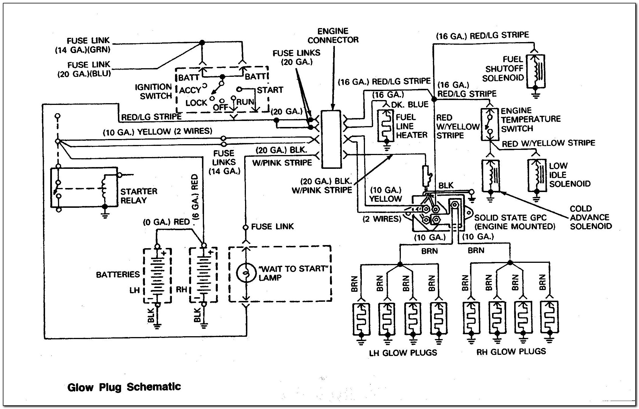 1997 7.3 Powerstroke Glow Plug Wiring Diagram
