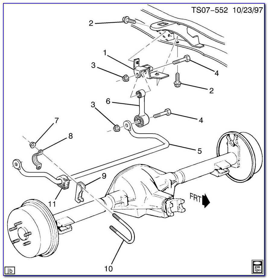 1998 Chevy Blazer Front Suspension Diagram